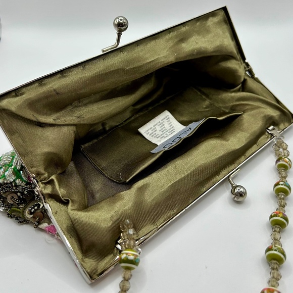 Aldo⎪Vintage Beaded Floral Satin Evening Bag - Picture 13 of 14